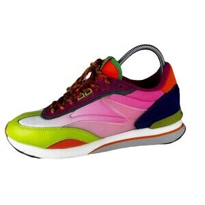 Hoff Art Dragon Fruit Suede & Synthetic Sneakers Womens 9 EU 40 Pink Multi